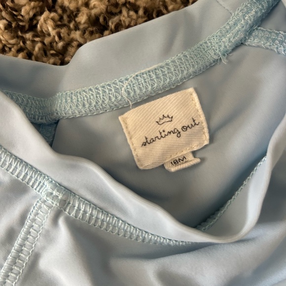 Starting Out Light Blue Infant Rash Guard Top - Picture 4 of 5